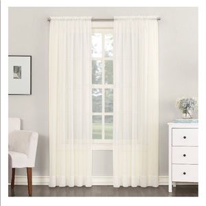 Sheer curtain panels